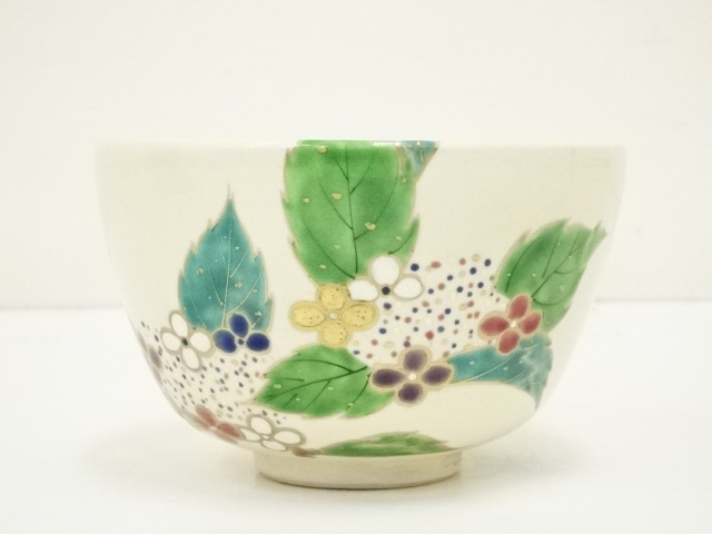 道具 ] - 道具 京焼 押小路窯 庄左エ門造 色絵紫陽花茶碗（共箱